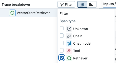 Search Spans by Type