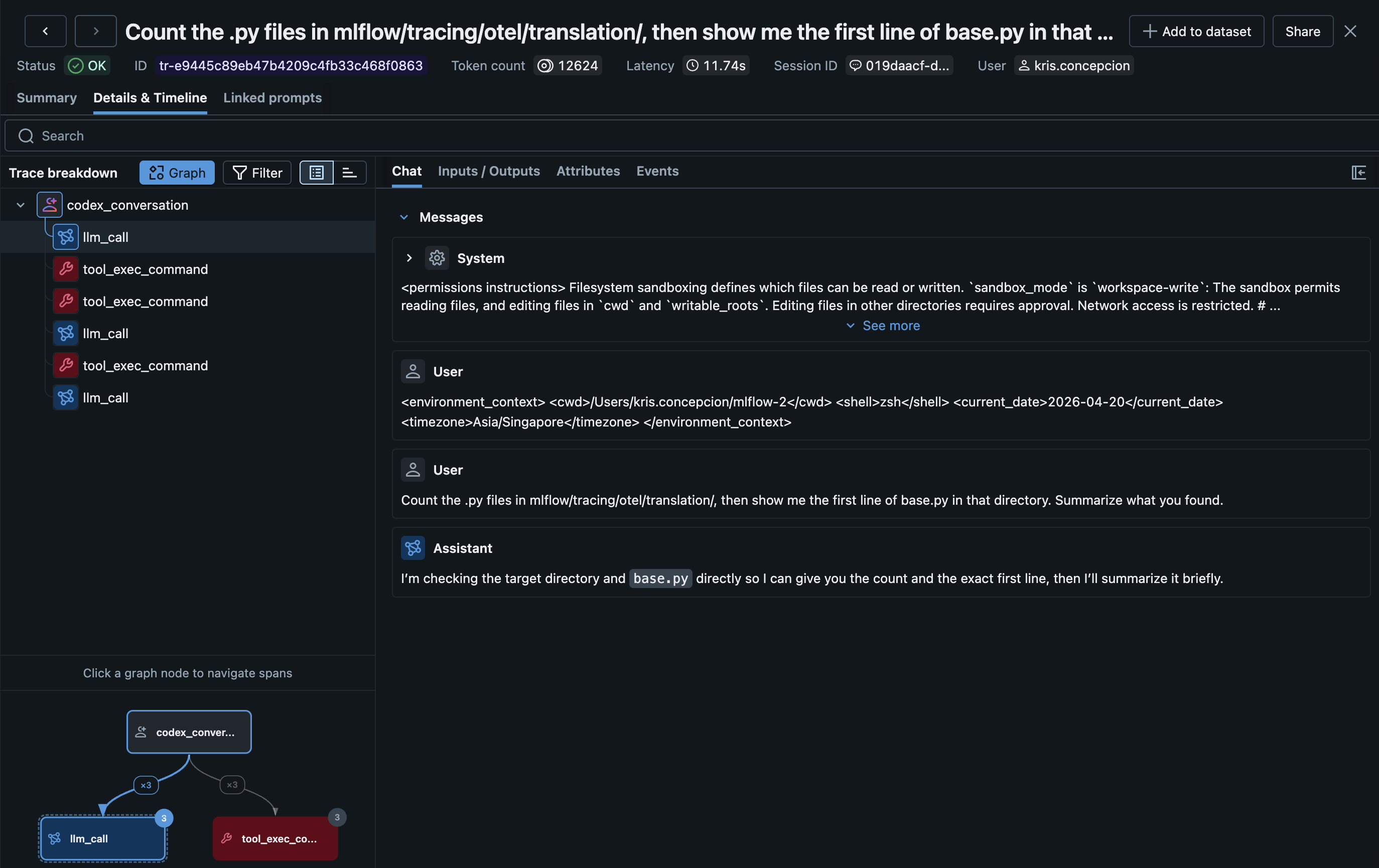 Codex CLI Tracing via the notify hook
